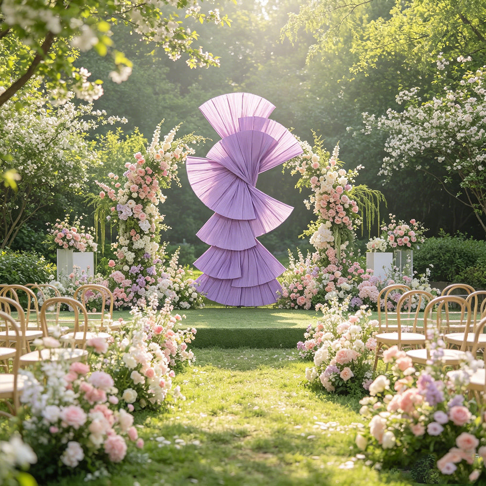 Flowerva Retro Fan Shaped Design Wedding&Event Decoration