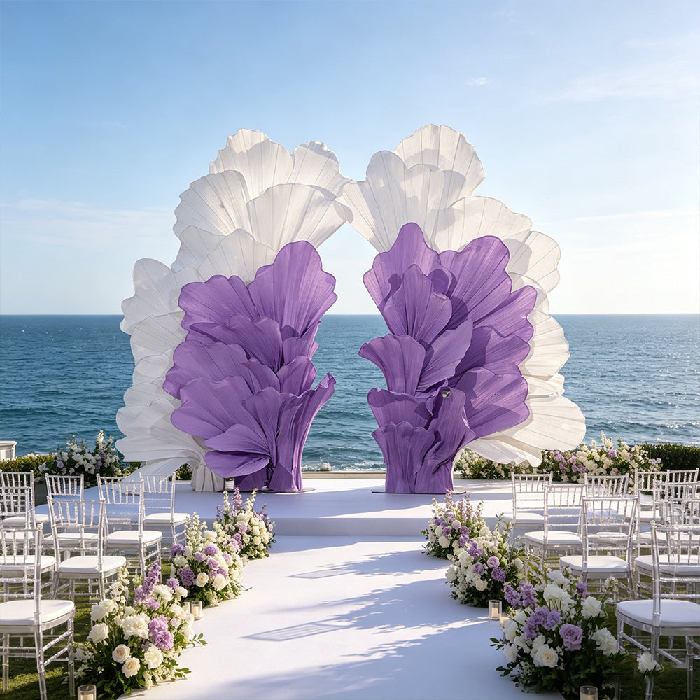 Flowerva Radiant Petal Sculpture Wedding Decor (Excluding Shelves)