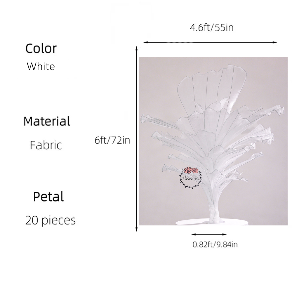 Flowerva Height Fabric Table Flower Wedding Decor(Without Flowers)