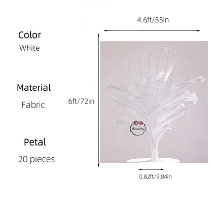 Flowerva Height Fabric Table Flower Wedding Decor(Without Flowers)