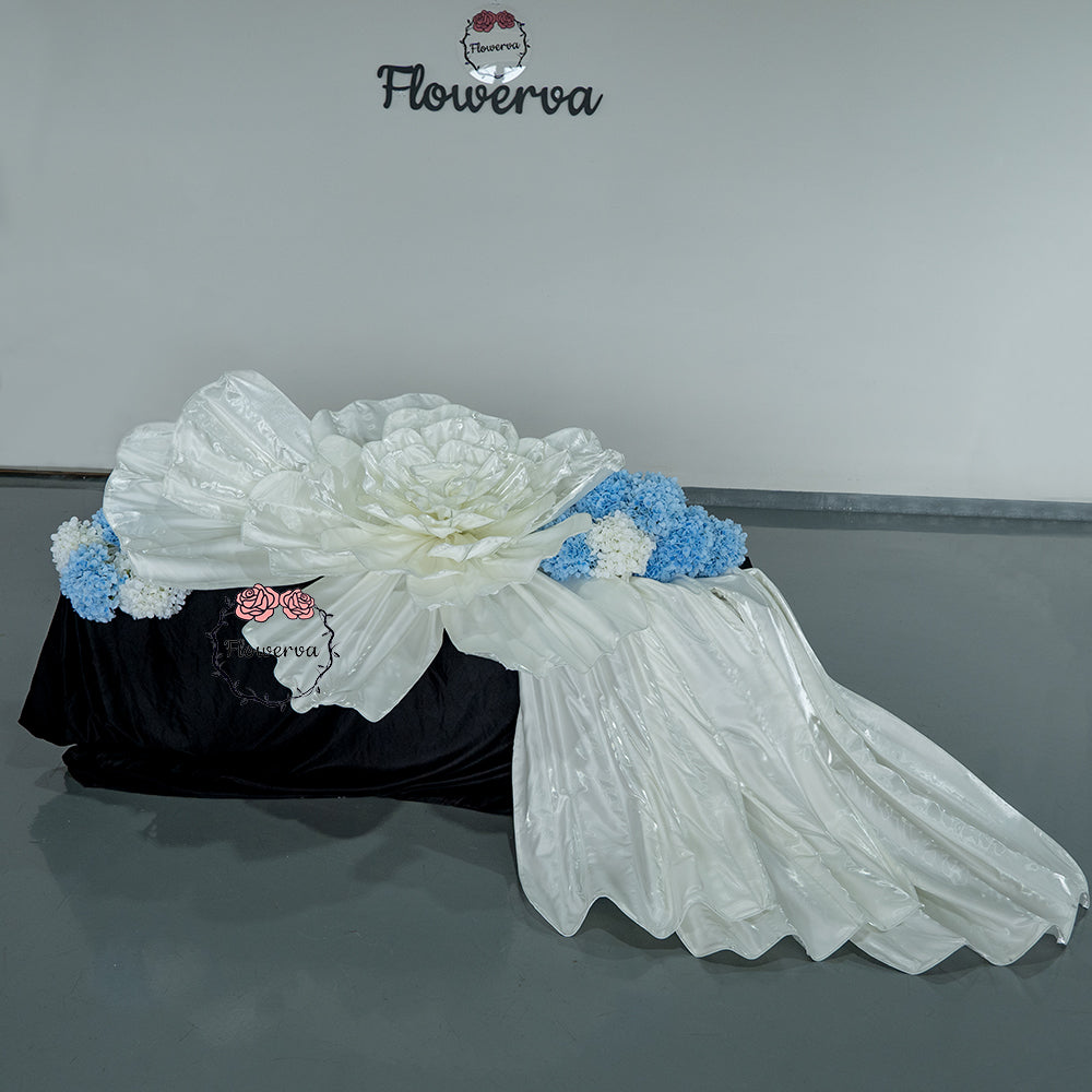 Flowerva Opulent Satin Atelier Installation Wedding Decor