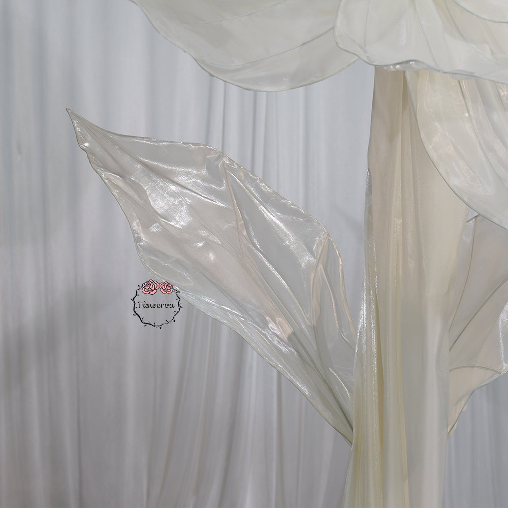 Flowerva Silk Bloom Standing White Luminous Floral Decor