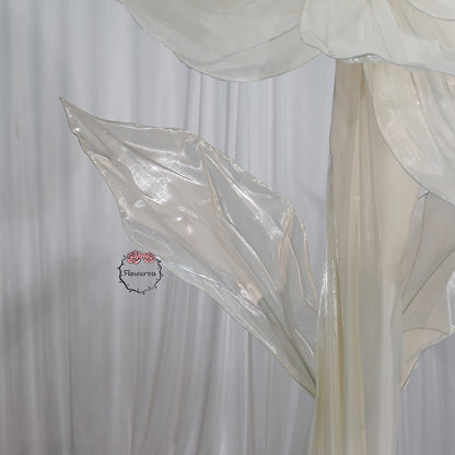 Flowerva Silk Bloom Standing White Luminous Floral Decor