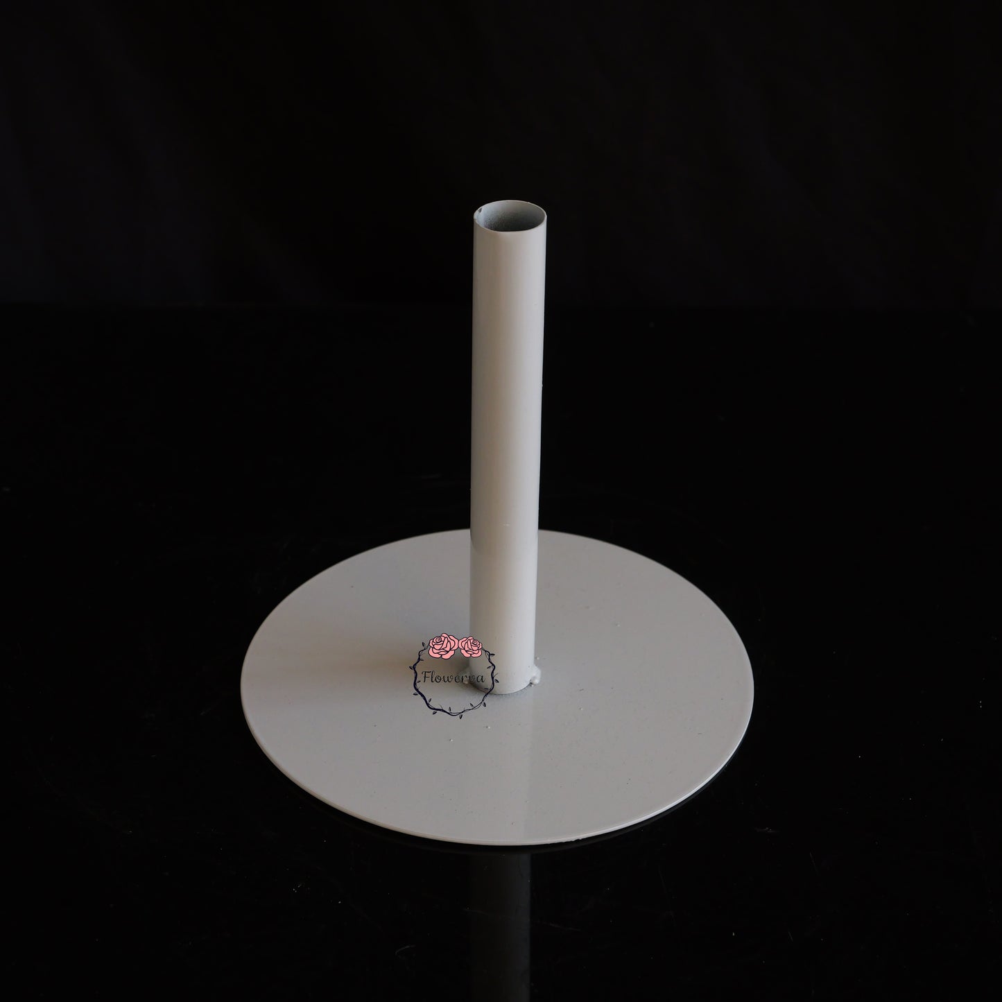 Flowerva Sturdy Matte White Base Stand