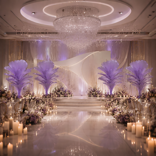 Flowerva Amethyst Wedding and Home Art Decoration