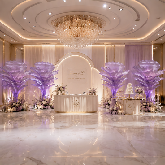 Flowerva Amethyst Wedding and Home Art Decoration