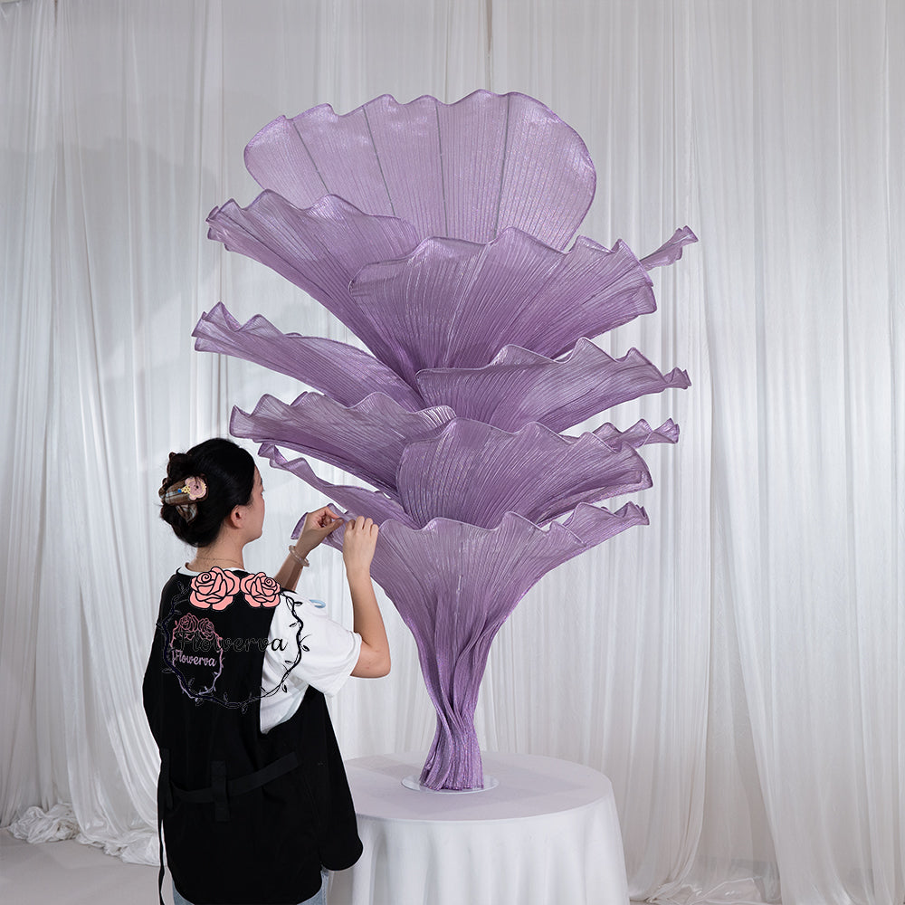 Flowerva Table Flower Wedding Decoration Pearl Purple