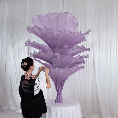 Flowerva Table Flower Wedding Decoration Pearl Purple