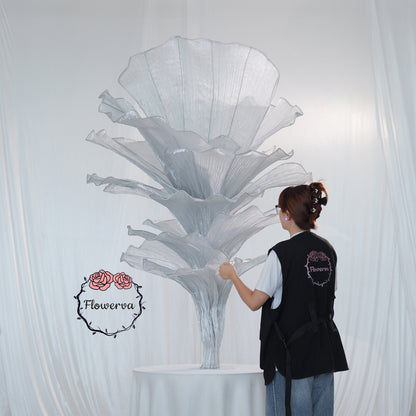 Flowerva "Glacier Flower" Luxury Wedding Decor Silver
