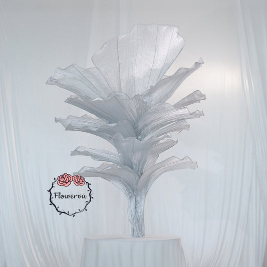 Flowerva "Glacier Flower" Luxury Wedding Decor Silver