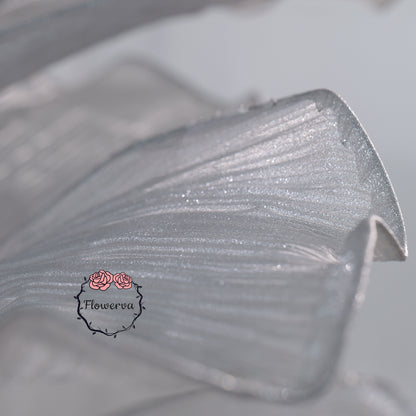 Flowerva "Glacier Flower" Luxury Wedding Decor Silver