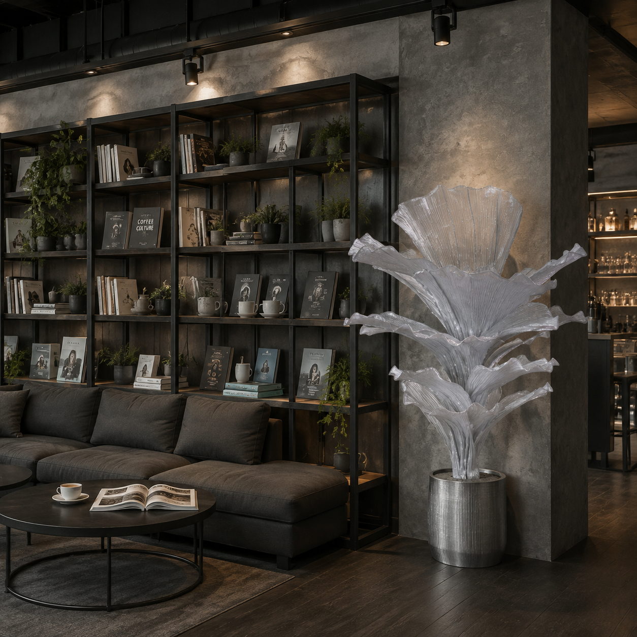 Flowerva "Glacier Flower" Luxury Wedding and Home Art Decoration