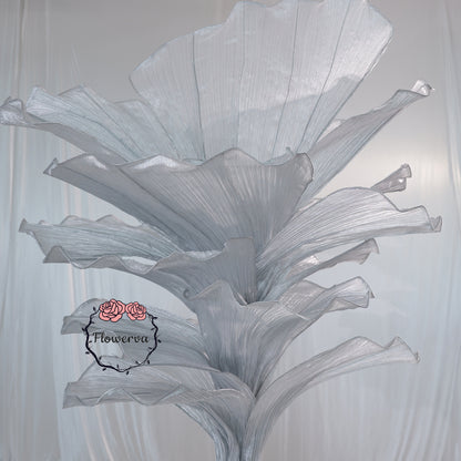 Flowerva "Glacier Flower" Luxury Wedding Decor Silver