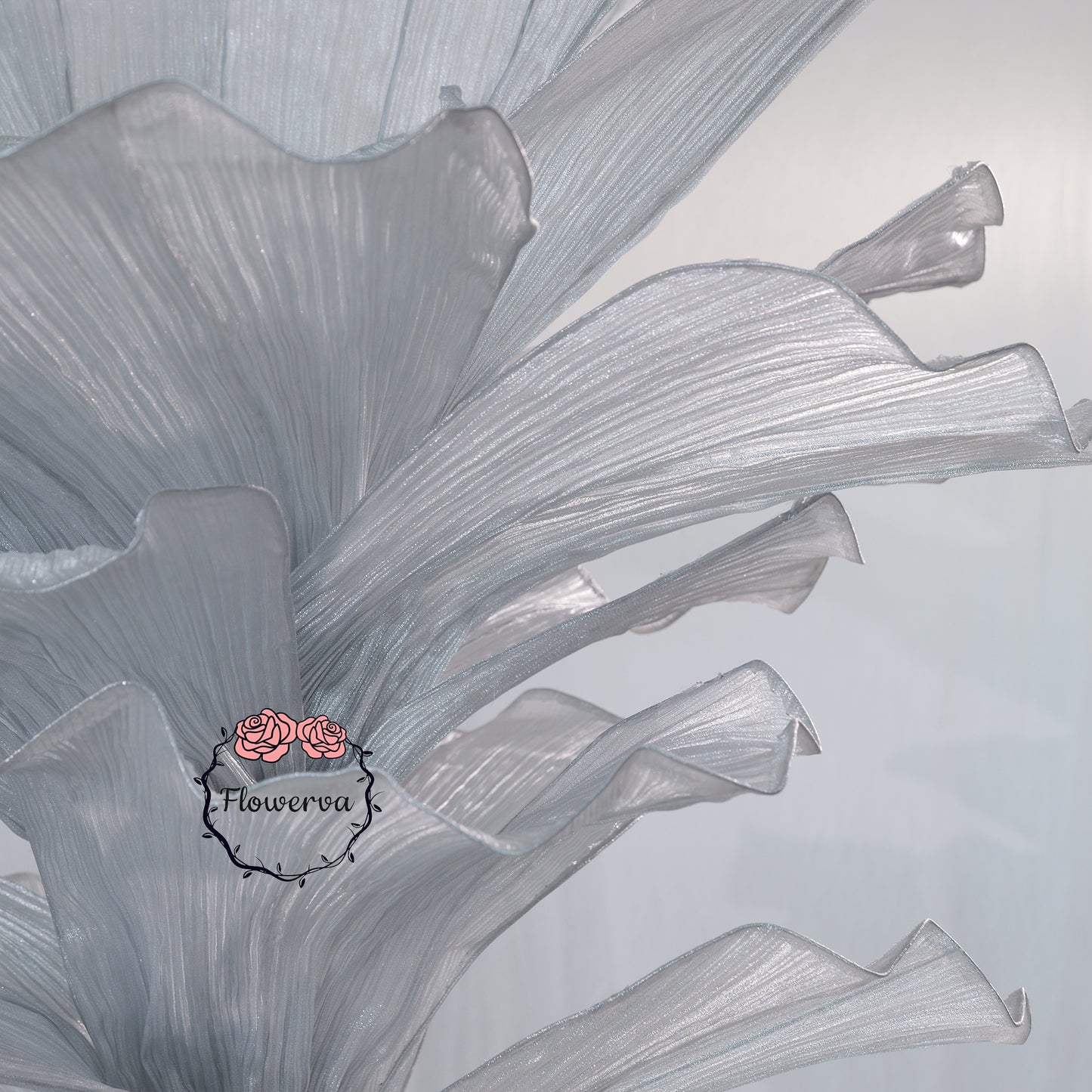 Flowerva "Glacier Flower" Luxury Wedding Decor Silver