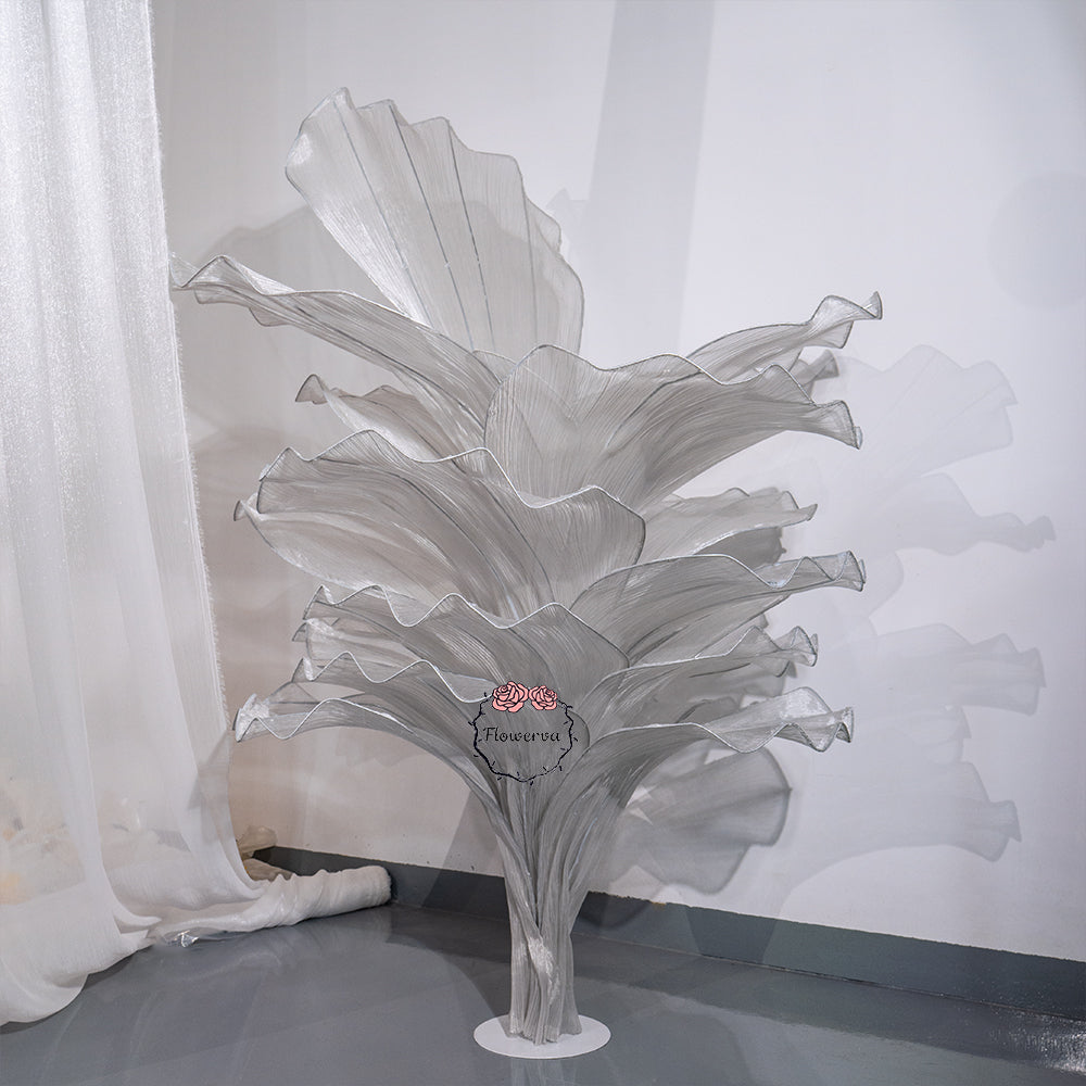 Flowerva''Morning Mist in the Mountains'' gray wedding table flower decoration