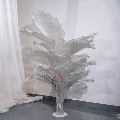 Flowerva''Morning Mist in the Mountains'' gray wedding table flower decoration