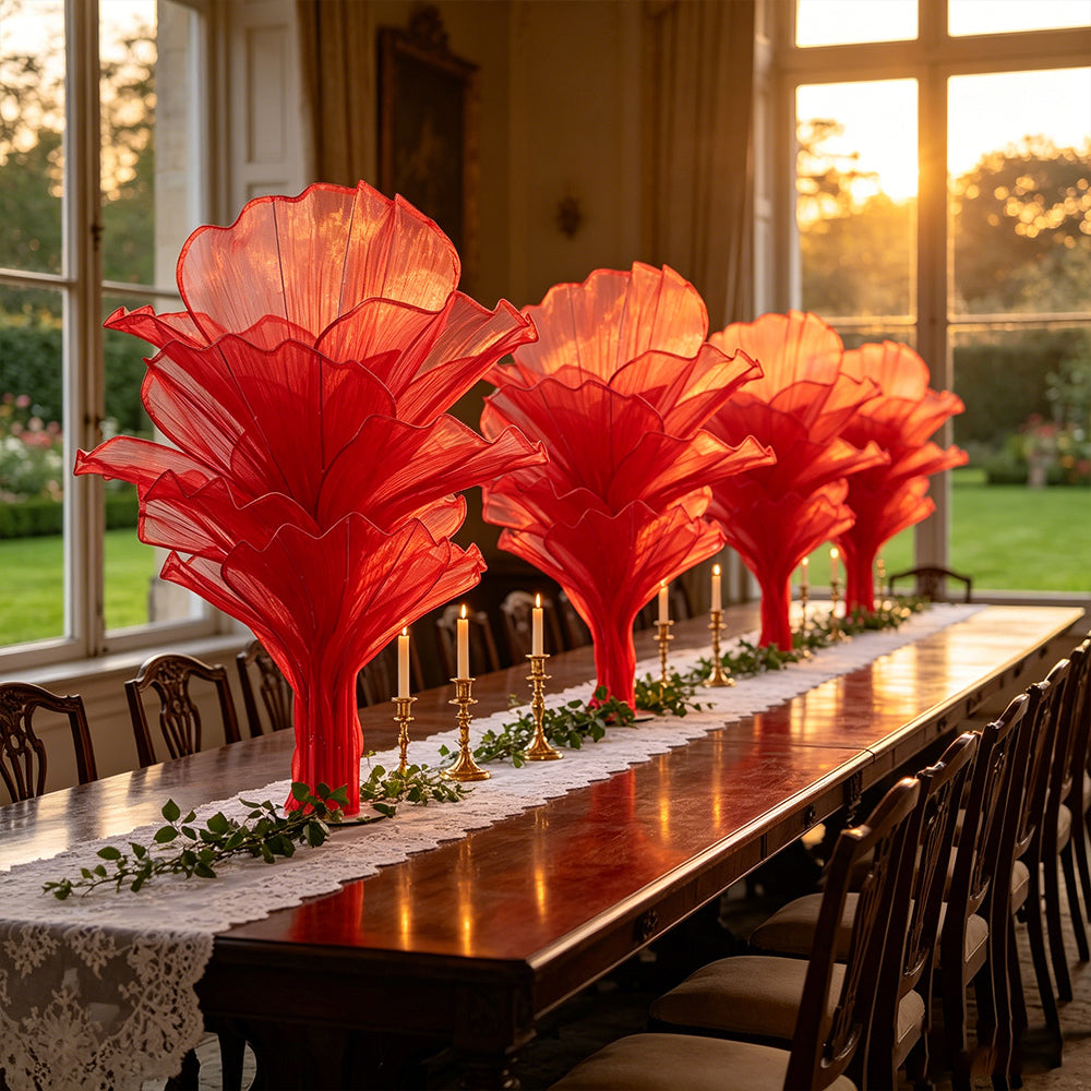 Flowerva Aesthetic Wedding Art Ceremony Red Vintage