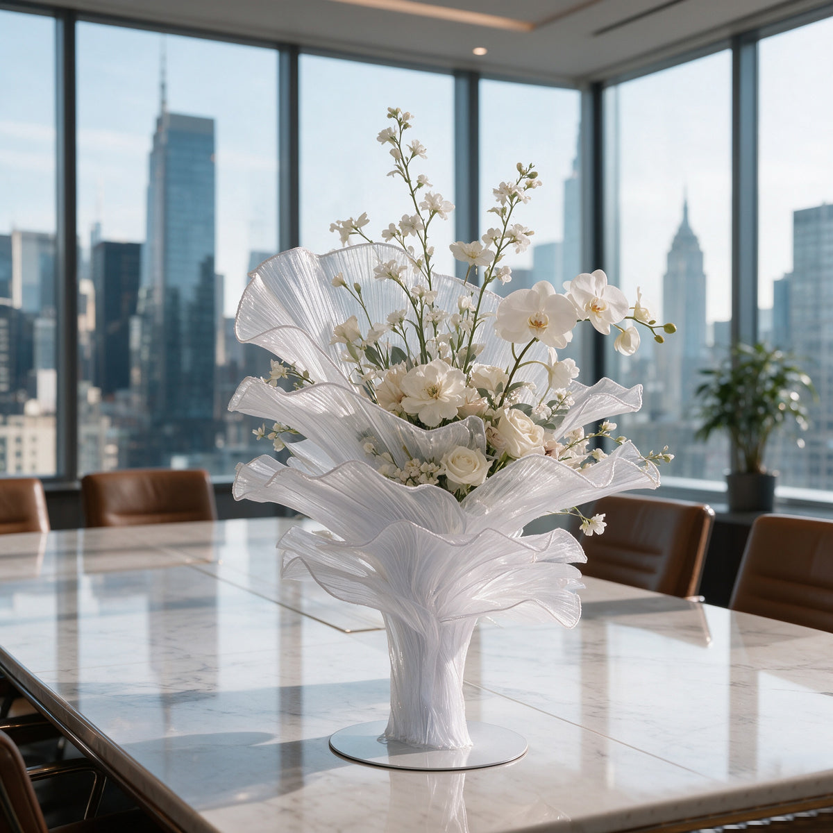 Flowerva Signature Sculptural Floral Centerpiece
