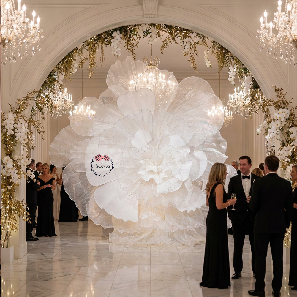 Flowerva Luminous Cloud Bloom Statement Decor