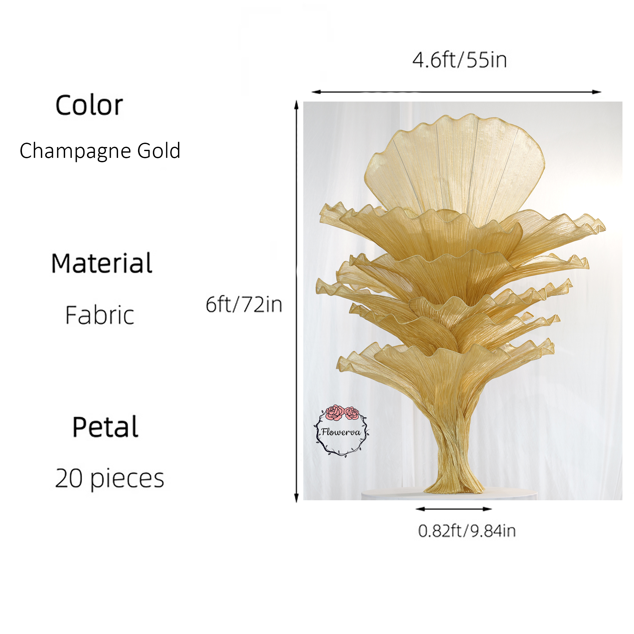 Flowerva Table Floral Compositions Wedding Table Decor 180cm
