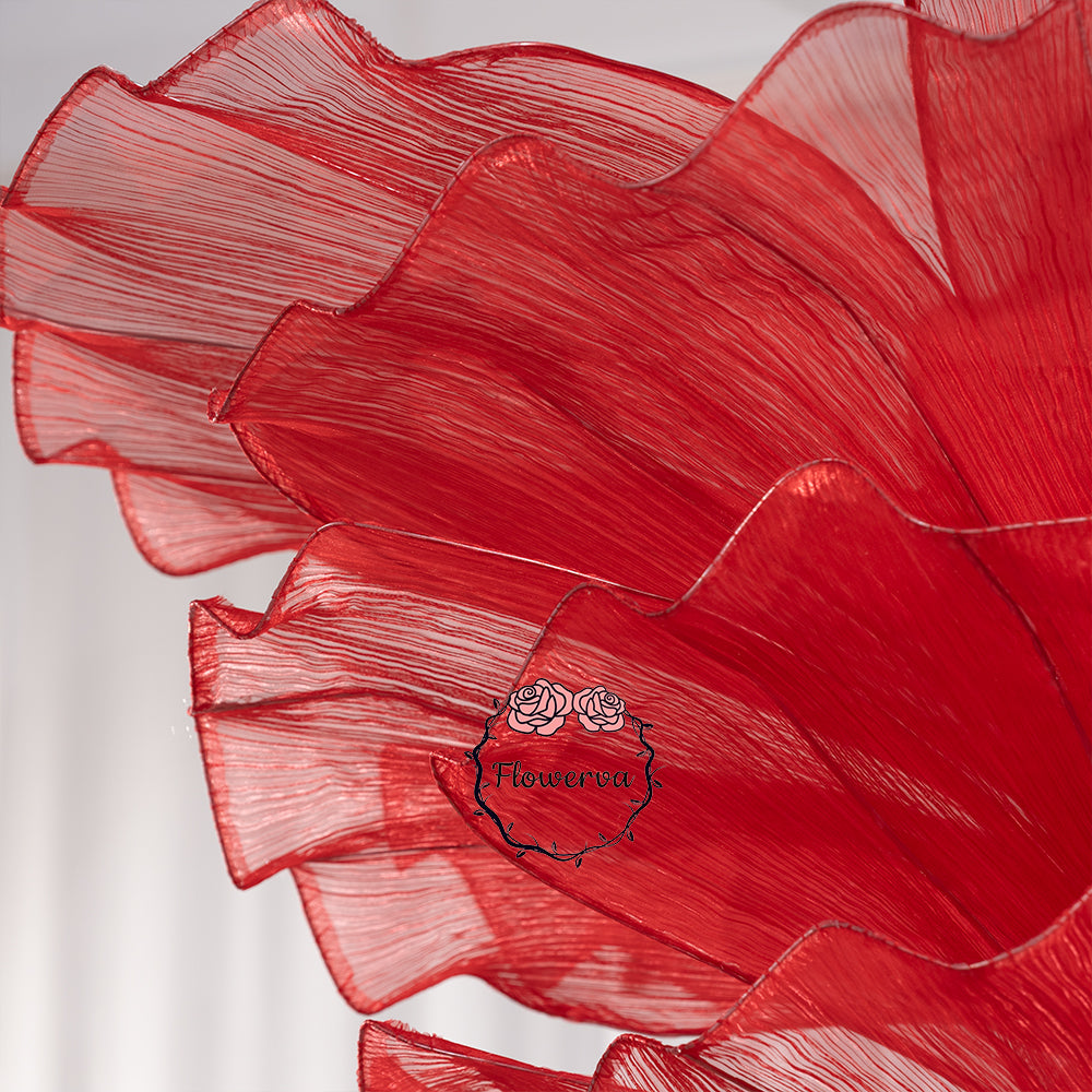 Flowerva Aesthetic Wedding Art Installation Red Vintage 180cm