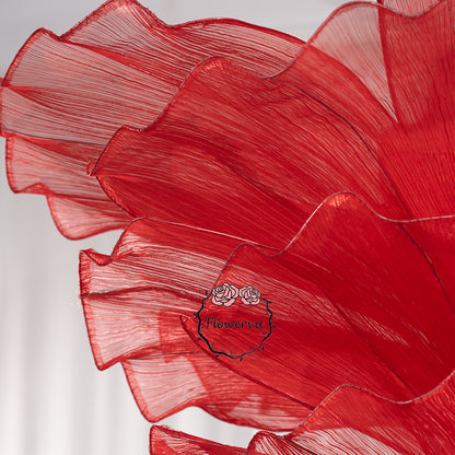 Flowerva Red Vintage Aesthetic Wedding Home Art Installation