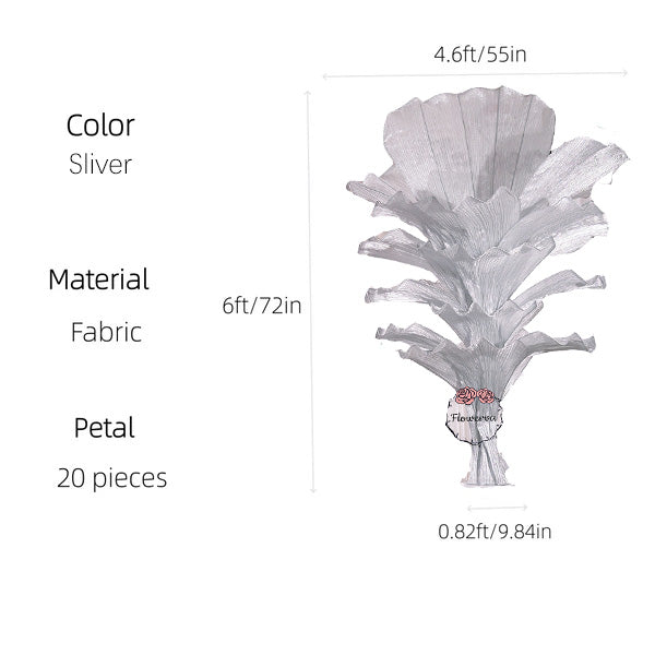 Flowerva Height Fabric Table Flower Wedding Decor(Without Flowers)