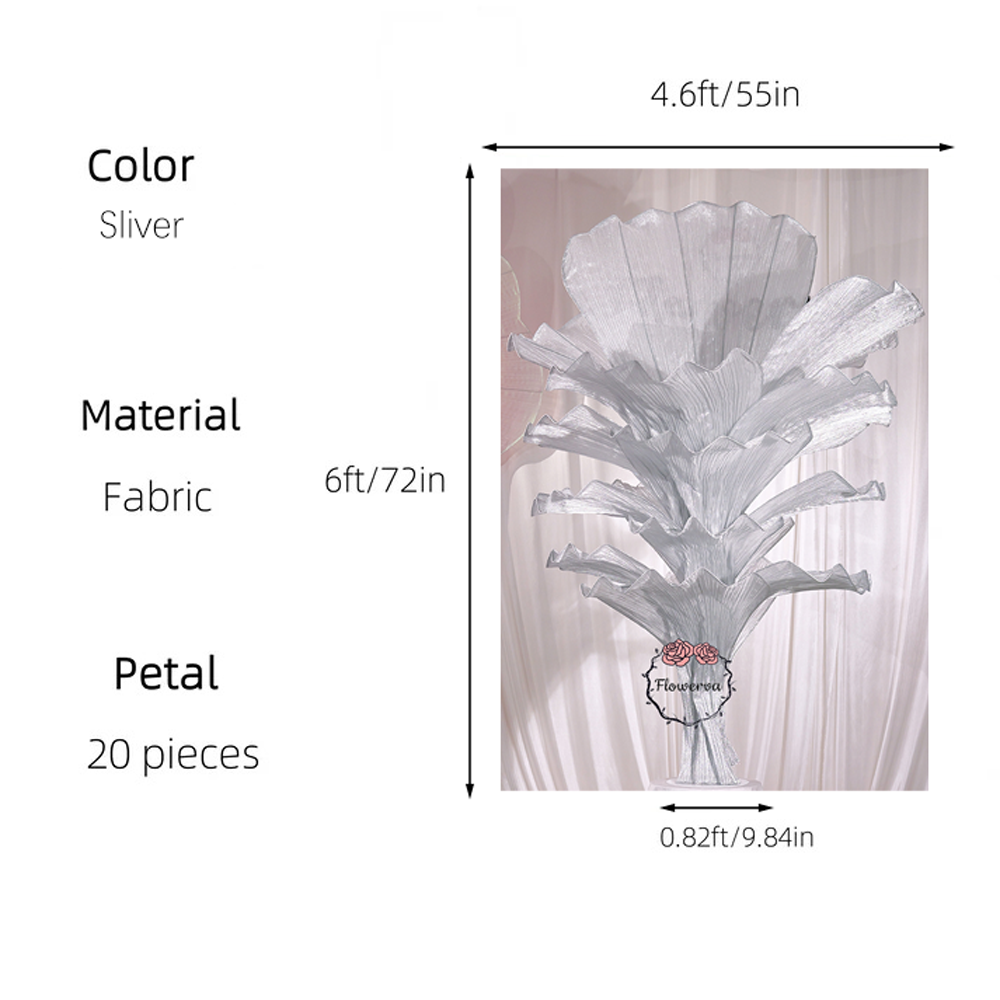 Flowerva Height Fabric Table Flower Wedding Decor(Without Flowers)