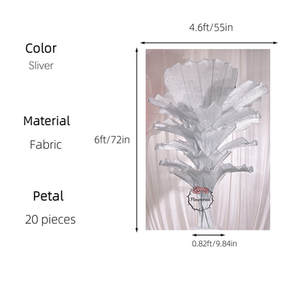 Flowerva Height Fabric Table Flower Wedding Decor(Without Flowers)