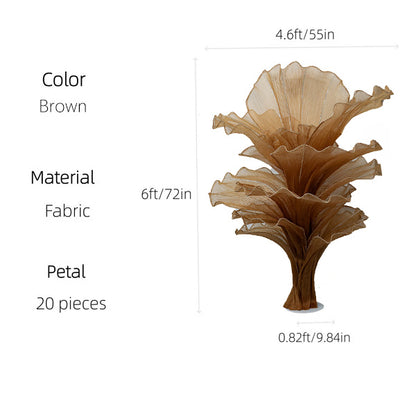 Flowerva Brown Table Flower Wedding Decoration (With Base)