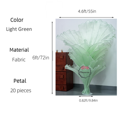 Flowerva Height Fabric Table Flower Wedding Decor(Without Flowers)