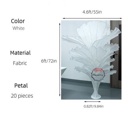 Flowerva Height Fabric Table Flower Wedding Decor(Without Flowers)