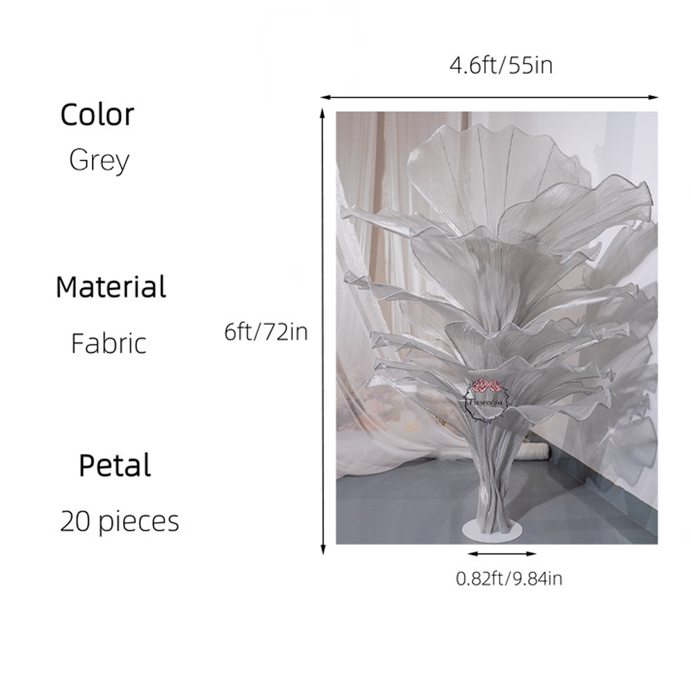 Flowerva Height Fabric Table Flower Wedding Decor(Without Flowers)