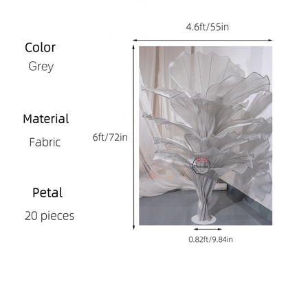 Flowerva Height Fabric Table Flower Wedding Decor(Without Flowers)