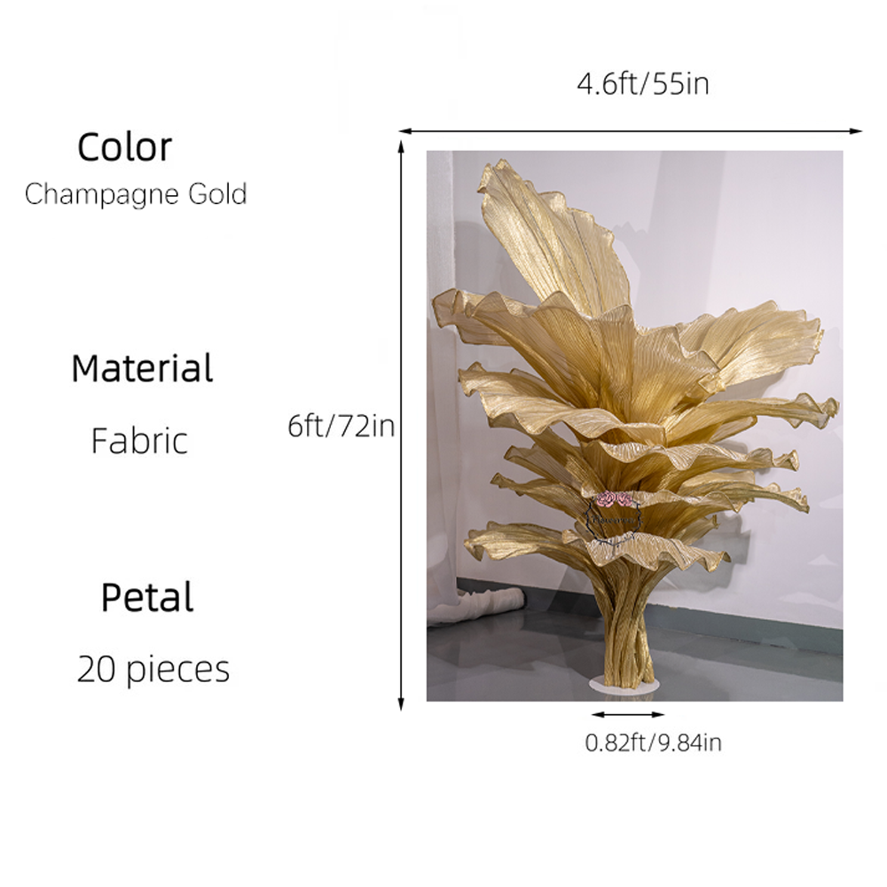 Flowerva Height Fabric Table Flower Wedding Decor(Without Flowers)