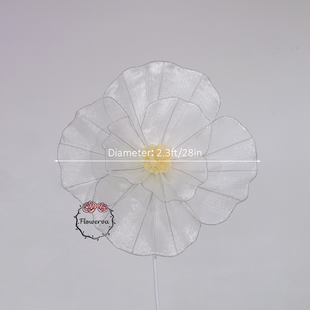 Flowerva Fabric Giant Flower Centerpiece Luxury Wedding & Event Decor