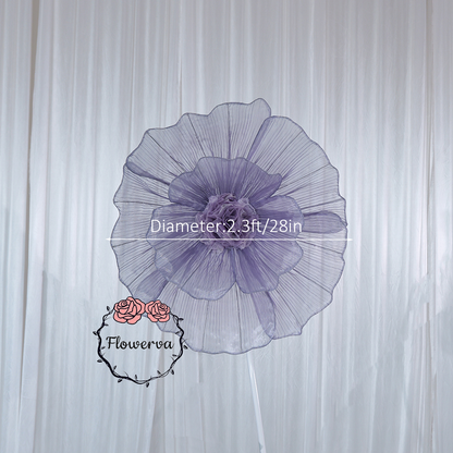 Flowerva Giant Tulle Flower Centerpiece Wedding & Event Decor