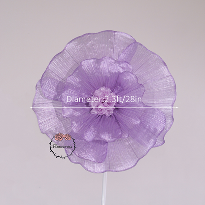 Flowerva Giant Tulle Flower Centerpiece Wedding & Event Decor