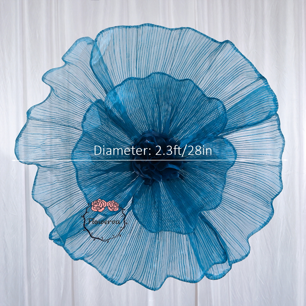 Flowerva Fabric Giant Flower Centerpiece Luxury Wedding & Event Decor