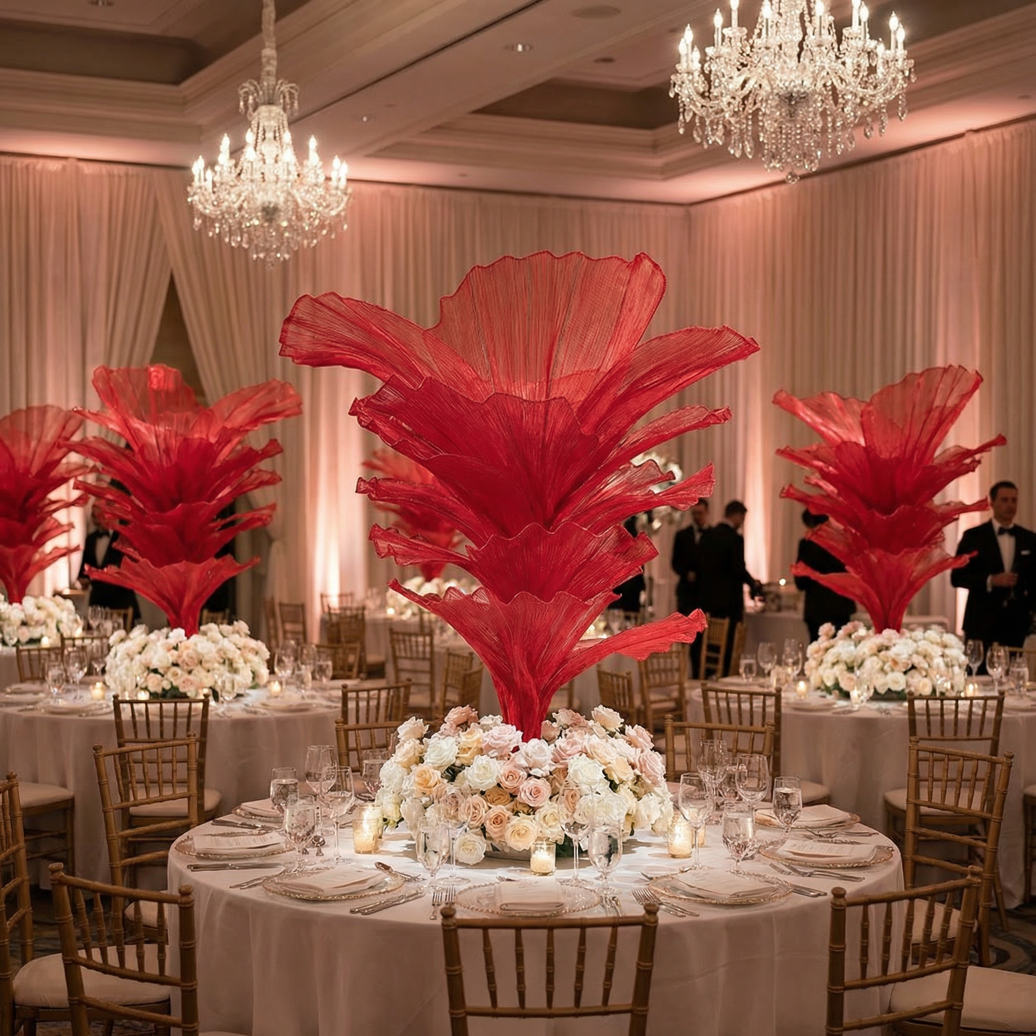 Flowerva Aesthetic Wedding Art Ceremony Red Vintage
