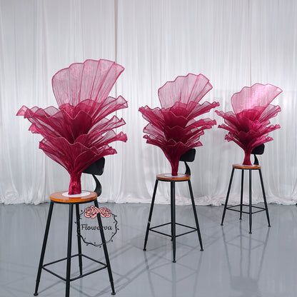 Flowerva Height Fabric Table Flower Wedding Decor(Without Flowers)