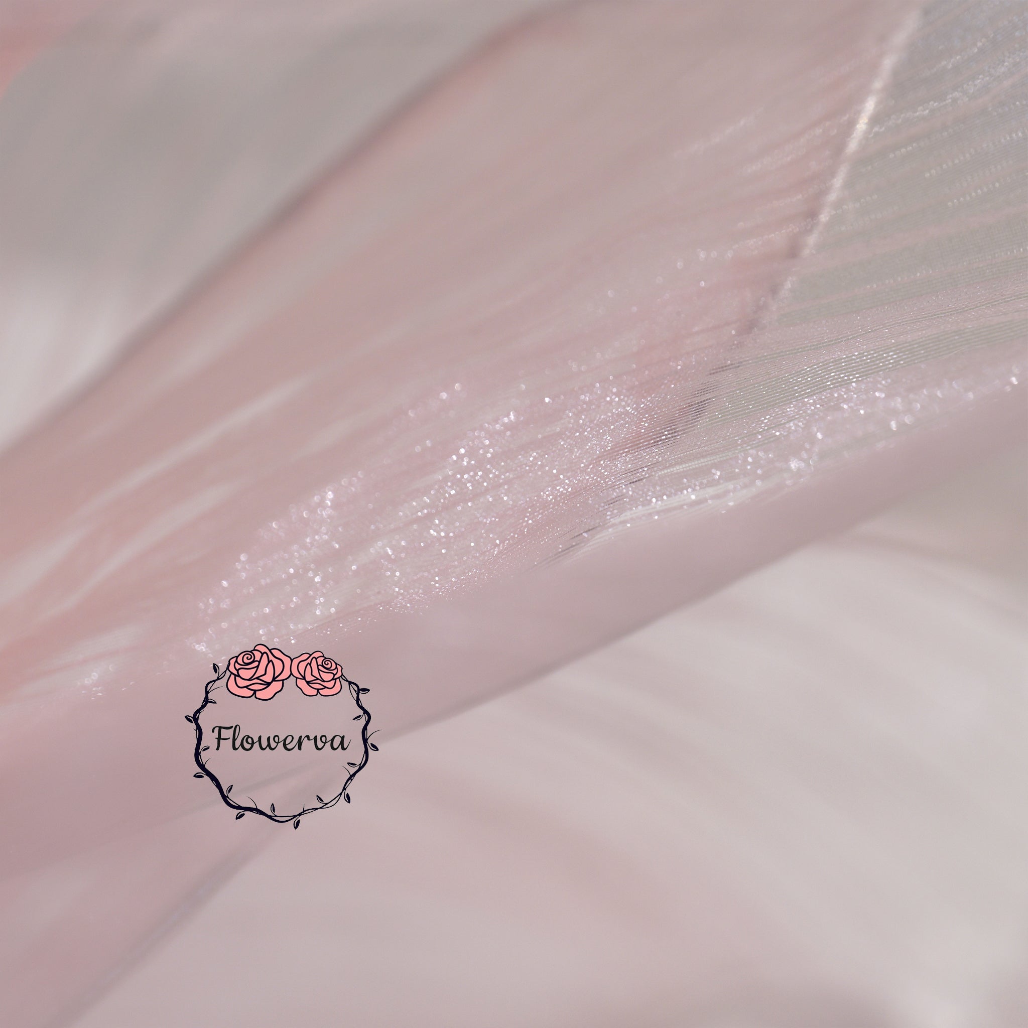 Flowerva Light Pink Table Flower Wedding Decoration (With Base)