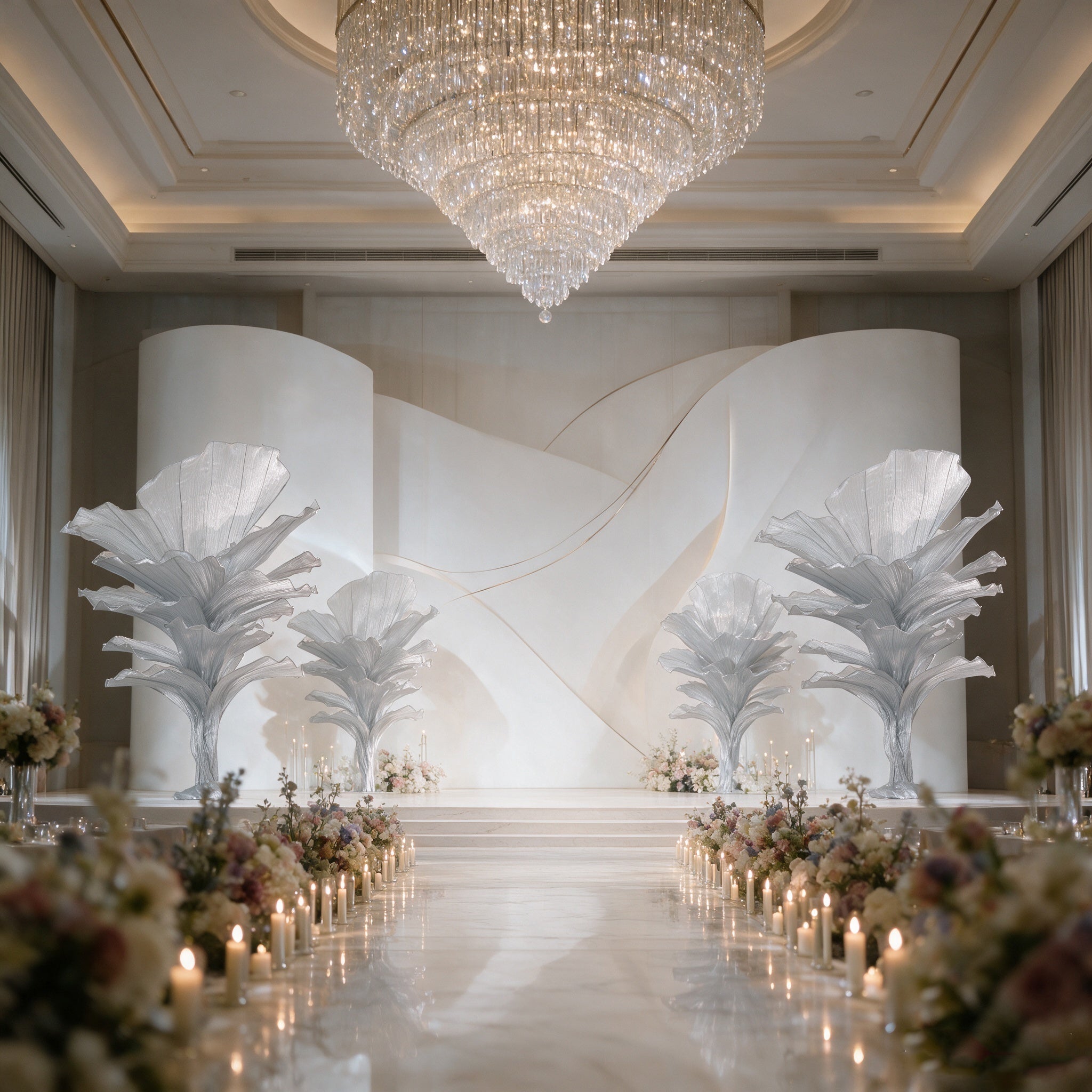 Flowerva "Glacier Flower" Luxury Wedding and Home Art Decoration