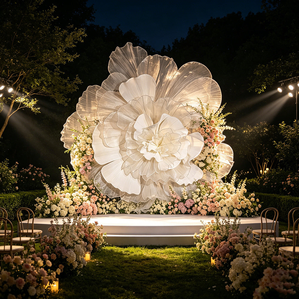 Flowerva Luminous Cloud Bloom Statement Decor