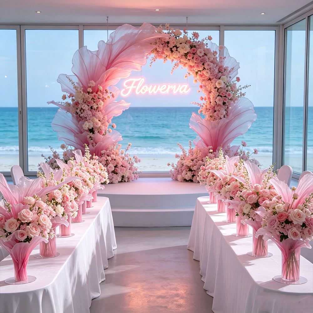 Flowerva Gradient Rose Table Flower Wedding Decoration 3.0 Upgraded Version