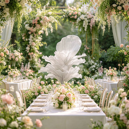 Flowerva Height Fabric Table Flower Wedding Decor(Without Flowers)