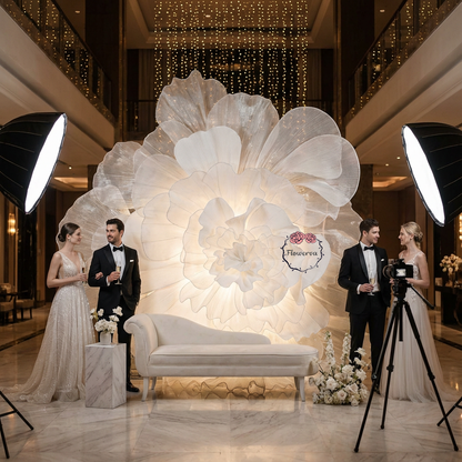 Flowerva Luminous Cloud Bloom Statement Decor