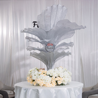 Flowerva Height Fabric Table Flower Wedding Decor(Without Flowers)