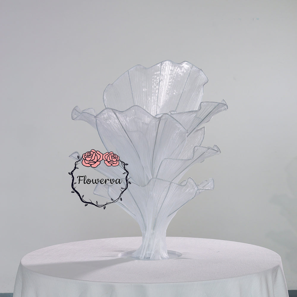 Flowerva Pure White Artistic Wedding Table Decorations