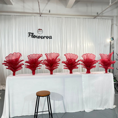 Flowerva Red Vintage Aesthetic Wedding Home Art Installation